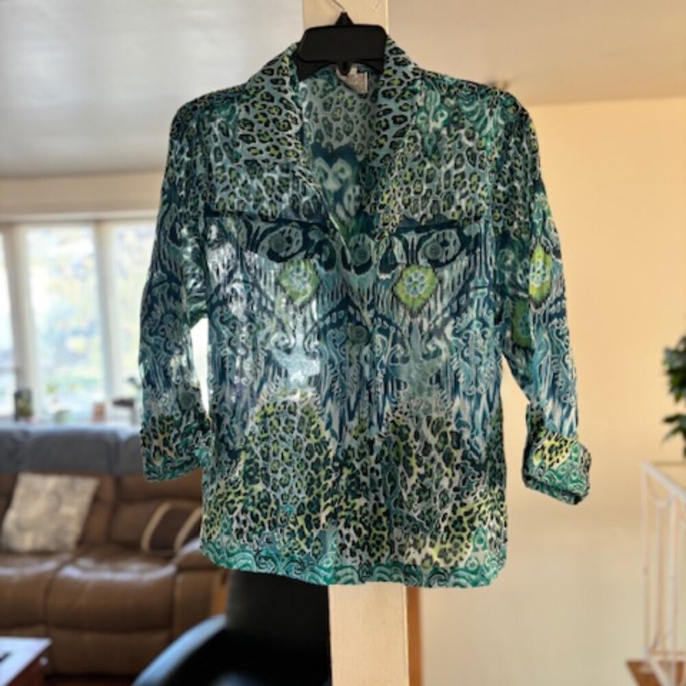 drapers & diamonds button down shirt size L